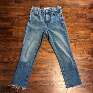 Madewell high-rise slim cropped boy jeans